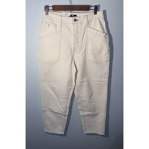 FRYE‎ Women's Barrel Jean Denim Bone 5-Pocket Button Fly Jeans NEW NWT Size 4